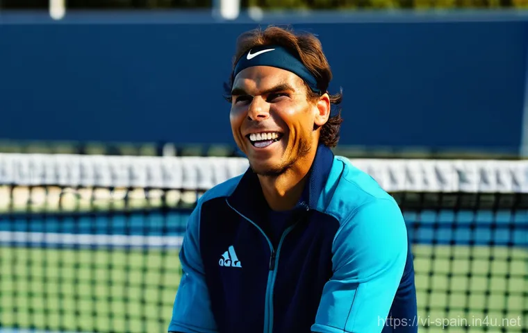 라파엘 나달과 테니스 업적 - **Prompt: Rafael Nadal, the "King of Clay," in a powerful and triumphant moment at Roland Garros. He...