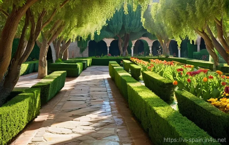 그라나다 알함브라 궁전 탐방 - **Prompt:** "A breathtaking interior view of the Nasrid Palaces within the Alhambra, showcasing intr...